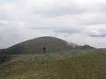 On the summit of Pen yr Helgi Du with Pen Llithrig behind