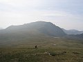 Gluder Fach and Bristly Ridge, Llyn y Caseg-fraith in the middle distance, from Y Foel Goch