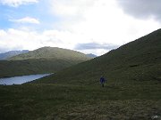 IMG_0756 * Near control 7. The route to the next control took us over the wide col above the loch behind.