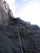 IMG_0561 * Approaching the crux of Shark Crack (HS 4b ***)