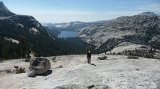 P1020989 * Walking up to the summit, Tenaya Lake behind